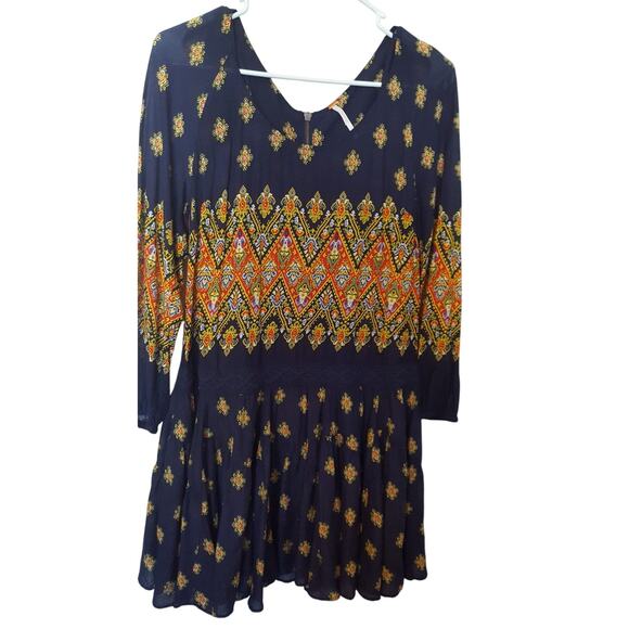 NWOT Free People Midnight Combo Multicolor Enid Dress Size XS Retails $128 - Picture 6 of 8